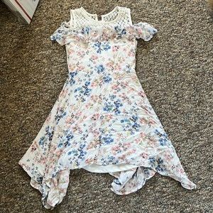 Knitworks floral dress girls 10